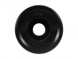 MB-PltBE-2,5 Rubber disc "Euro-Classic", black, 51 mm, 2,5 kg