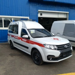 Ambulances of ambulance type LRGS2, modification LRGS0A on the basis of LADA Largus, type R90, modifications RS045L, KS045L.