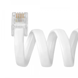 Handset cable, model GCR-TPC4P4, twisted.