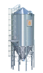 Metal silo with cone bottom (with vibrating activator) SKVA253-2-6,4-5-VAB-1250