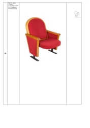 Armchair, brand name "Theatre", size:530×530/700x970, cushion thickness 110 mm