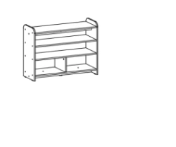 Rack for play aids (Alliance-C trade mark)