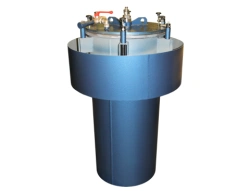 Stand for hydraulic strength testing and determination of volume deformation of cylinders GAKS-KOB-SGOR