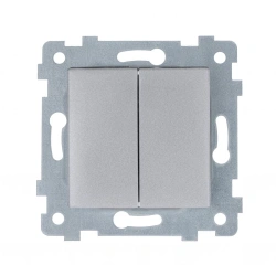 "MARIA" Two-key switch mechanism, item No. S510-439 "Aluminium". C510-439 "aluminium"