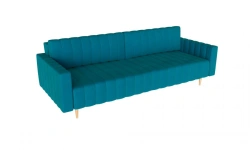 Hugo sofa straight three-seater D.101.l.3.Bp blue