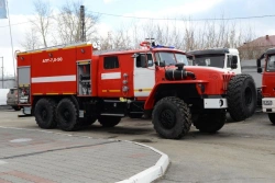 Foam extinguishing vehicle APT-7,?-(40-100), type 5881, modification 58814N, on chassis Ural-4320-60, 4320-62, 4320-70, 4320-72,