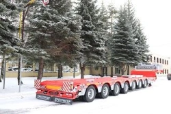 Semi-trailers high-frame seven-axle, com.nom. 9942H7 (modification c 9942H7-00 to 9942H7-10) on axles 9323313.00.000 made by Kom