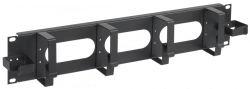 CO05-2M6R ITK Cable organiser 2U 2 lateral horizontal and 4 vertical rings, black