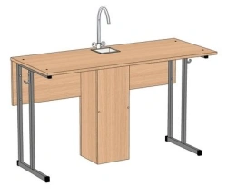 Pupil laboratory table with plumbing 1200*600*760 mm SULS