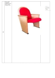 Armchair, brand "Theatre Book", size: 530*700*970 mm (W*H*H), seat cushion thickness 110 mm
