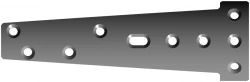 Spoon-shaped plate (5-6 holes, length 100-120 mm)