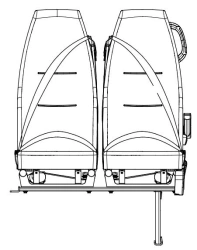 Double right passenger seat COT.KHP.3-6840024