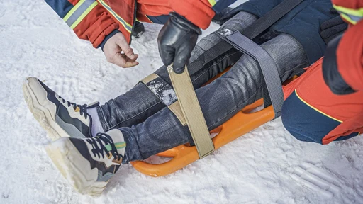 Spinal Immobilization Board with Head Fixator and Strapping System (Set)