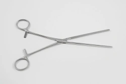 VZ-Z-40-1, Intestinal elastic clamp for adults, straight, 240 mm