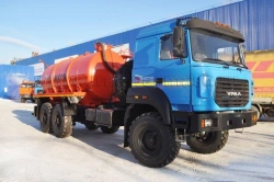 Slurry tanker (MB), UZST brand, type UZST02, modification 5676-16 on chassis Ural 4320-80