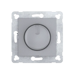 CADUCEUS ALING PRESTIGE Flush mounted dimmer switch LED 1-100W, 230V~, universal, silver,