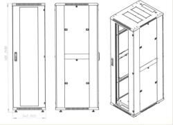Telecommunication server cabinets DT Standart TLSR 12-50U