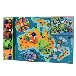 Bisiboard (didactic panel) wall-mounted "Animal and plant world of Australia". Series: OUR PLANET - EARTH