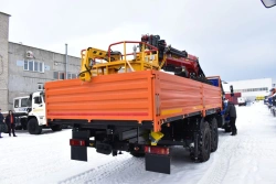 Special cargo truck with CMU produced by INMAN JSC on KAMAZ 4308-G5 chassis. GIRD brand. Type 5849BF. Modification 584