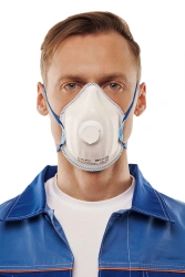 Personal respiratory protection equipment with filtering half-mask: respirator RK 9021 FFP2 R D for protection against aerosols