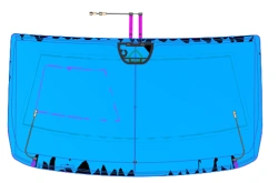 GAZ NN windscreen (colour C+G) Code 00223LFW00009