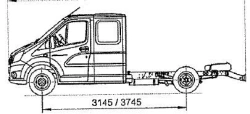 Chassis GAZelle NN, Modification A22R22, Diesel engine, N1