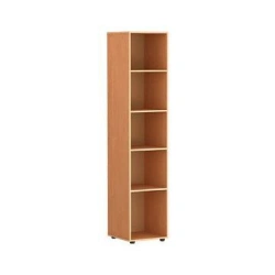 Narrow shelf rack for documents