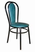 Dining room chair on metal frame