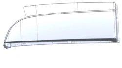 Roof panel left A9606577109