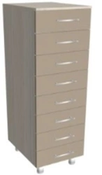 Medical cabinet with drawers KSShm 1-14