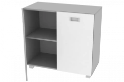 Cabinet with hinged fronts 800x400x734mm (WxHxH)