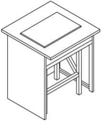 Laboratory weighing antivibration table ML-SVAV