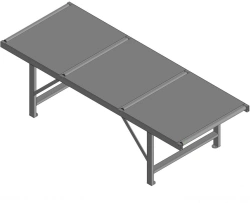 Receiving roller conveyor for machine KRAFTER-E PH-3-1200