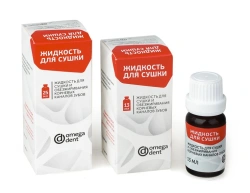 Liquid for drying and degreasing of root canals of teeth