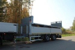 Flatbed double-axle flatbed trailer ZP-224