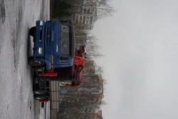 Special purpose vehicle with KMA type hydraulic loading crane on the basis of KAMAZ 65117 and its modifications 64K00N-UH