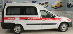 Emergency ambulances, type LRGSM, cat. M1, mod. LRGS0A based on LADA, type R90, mod. KS025L