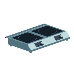 Two-burner induction hob MB PI-2G