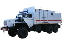 Emergency rescue vehicle (mobile communication centre) on URAL 43203 chassis Type 47281D