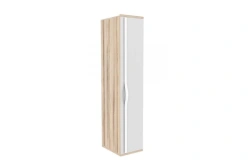 Marta LD.636050.000 Front of wardrobe door with mirror (White/Desira Ash)