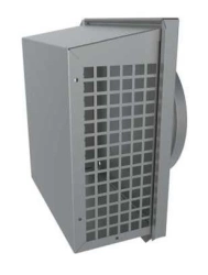 Canal-RVS exhaust grille with grid