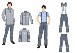 Women's sets for ITR (jacket-shirt, trousers) special for employees of the organisations of the Transneft system for protection