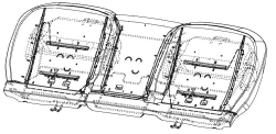 Rear seat cushion pad 7003110AST01A