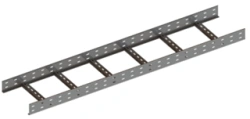 KTU 000x00 reinforced ladder-type cable ladder, with overall dimensions from 150x50-3000 mm to 1000x200-9000 mm, with thickness
