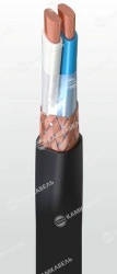 Flexible power cable with round copper conductors, with insulation and sheath made of polyvinylchloride plasticate of reduced fi