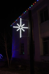 LED console (LED panel) "Snowflake" - decorative street lamp on brackets (modifications 220V, 24V, 12V)