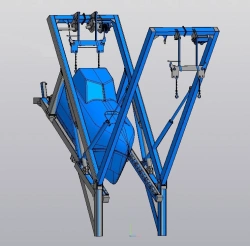 SPU5 lowering device, 5 tonne capacity for 16 manned lifeboat.