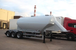 Universal material tank semi-trailer BCM-21.5 with axle units BPW HSFALM 9010-15 V36 61.68.361.059 Q