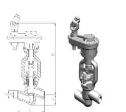 Shut-off valve 1055-32-CZ DN32/PN25,0