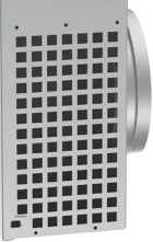 Canal-RPVS supply and exhaust grille with grid